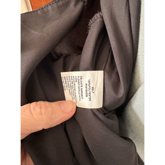 SNDYS Black Off Shoulder‎ Long Sleeve Ruched Drawstring Mini Dress US 8 - Picture 5 of 5